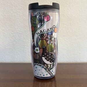 Starbucks Nagano Japan Travel Coffee Tumbler with Bird Design 12oz 2008